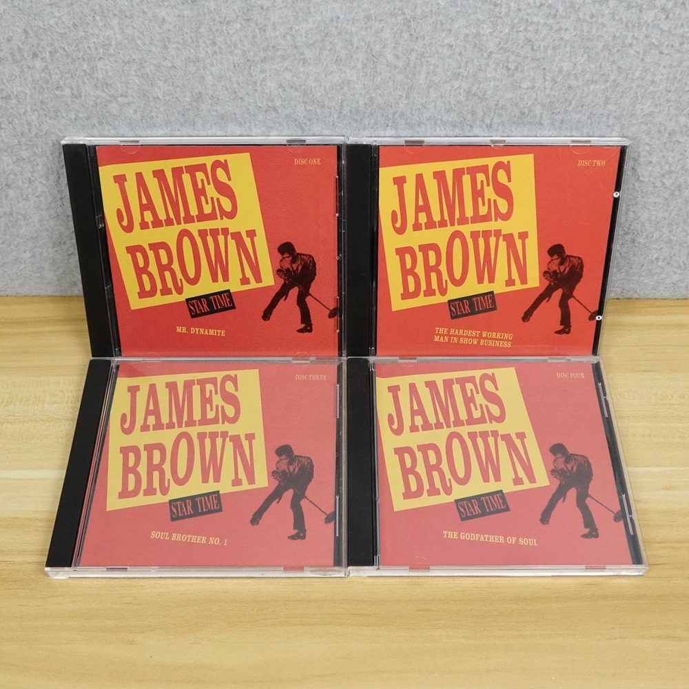 James Brown Star Time 4 CD Set 35th Anniversary 1991 No Box Good Condition